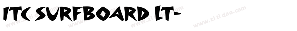ITC Surfboard LT字体转换